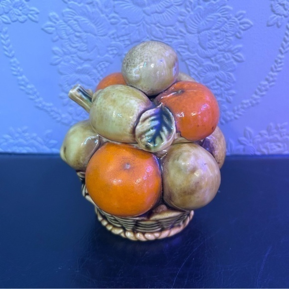 Orange Spice Fruit Sugar Bowl